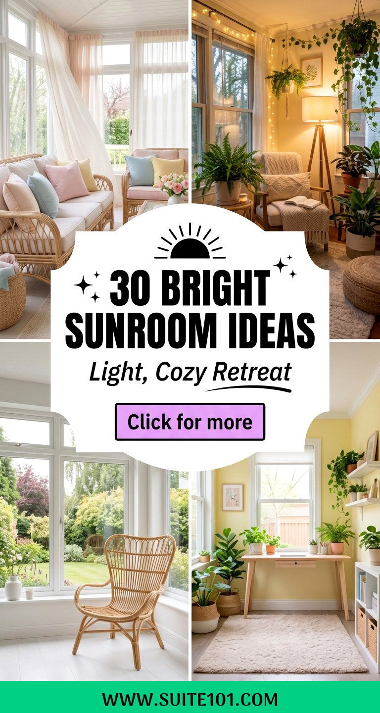 30 Bright Sunroom Ideas to Create a Light Cozy Retreat Today - 30 Bright Sunroom Ideas to Create a Light, Cozy Retreat Today