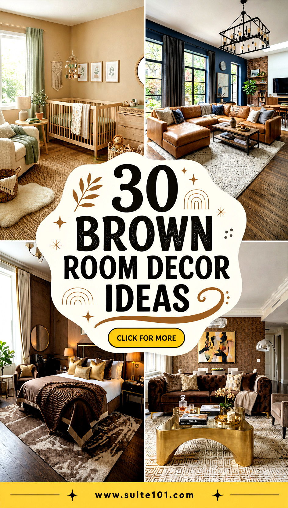 30 Brown Room Decor Ideas for Warm Modern Style Youll Love - 30 Brown Room Decor Ideas for Warm, Modern Style You'll Love