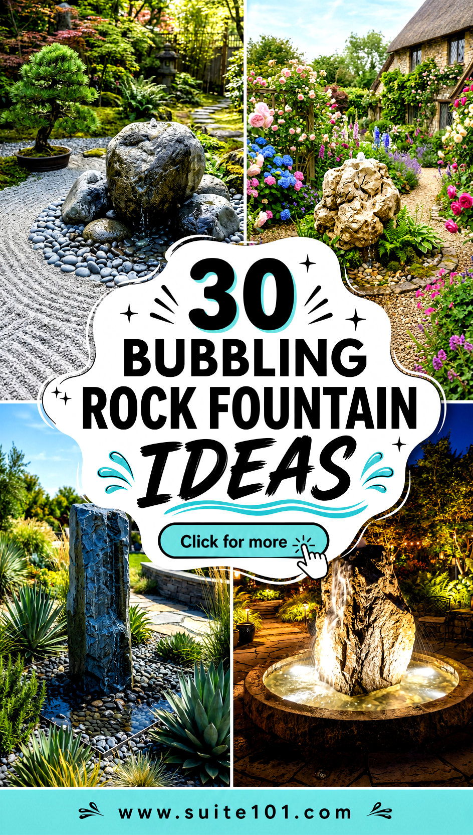 30 Bubbling Rock Fountain Ideas to Elevate Any Outdoor Space - 30 Bubbling Rock Fountain Ideas to Elevate Any Outdoor Space