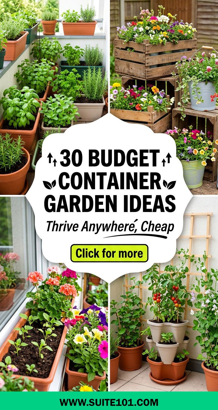 30 Budget Container Garden Ideas for Thriving Plants Anywhere - 30 Budget Container Garden Ideas for Thriving Plants Anywhere