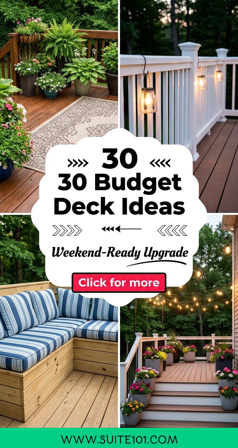 30 Budget Deck Ideas to Build a Weekend-Ready Outdoor Retreat - 30 Budget Deck Ideas to Build a Weekend-Ready Outdoor Retreat