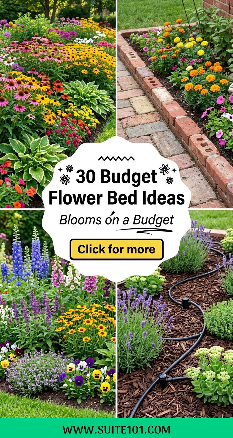 30 Budget Flower Bed Ideas for Colorful Blooms on a Budget - 30 Budget Flower Bed Ideas for Colorful Blooms on a Budget