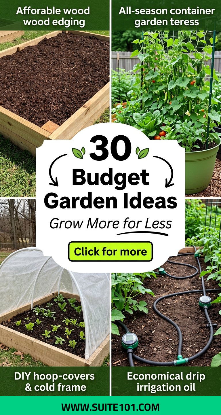 30 Budget Garden Ideas to Grow More for Less-All Season Long - 30 Budget Garden Ideas to Grow More for Less-All Season Long