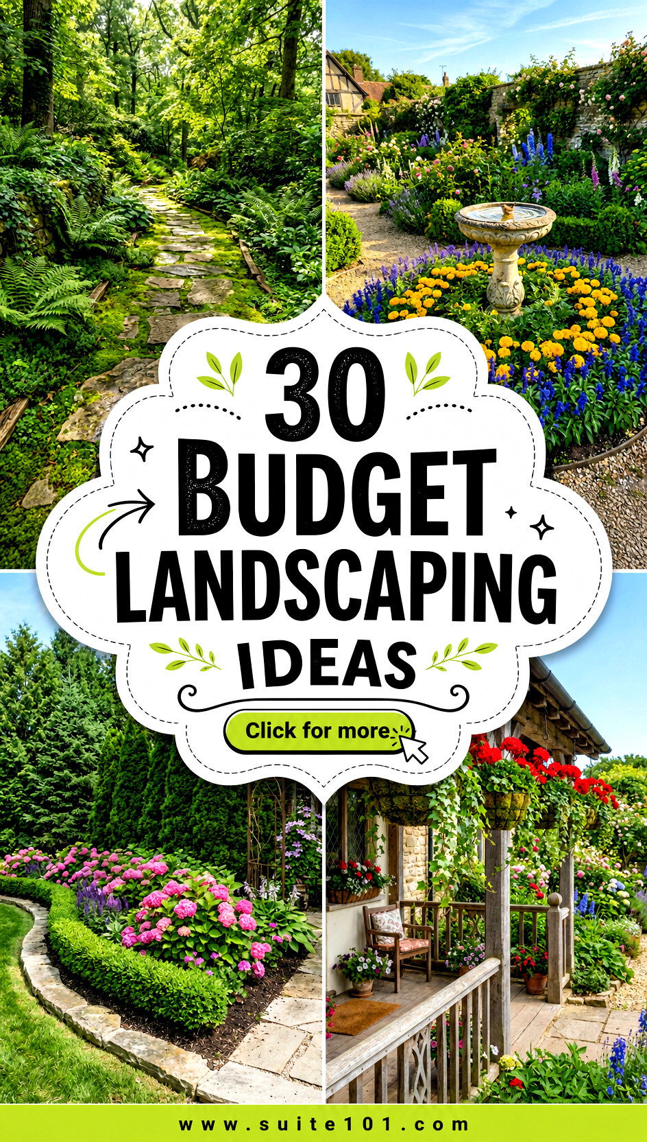 30 Budget Landscaping Ideas for a Lush Yard Without the Cost - 30 Budget Landscaping Ideas for a Lush Yard Without the Cost