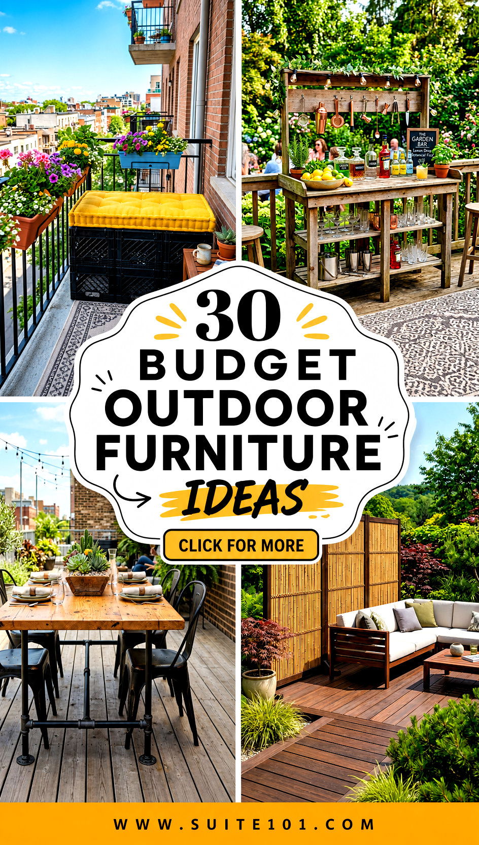 30 Budget Outdoor Furniture Ideas to Upgrade Your Patio Comfort - 30 Budget Outdoor Furniture Ideas to Upgrade Your Patio Comfort