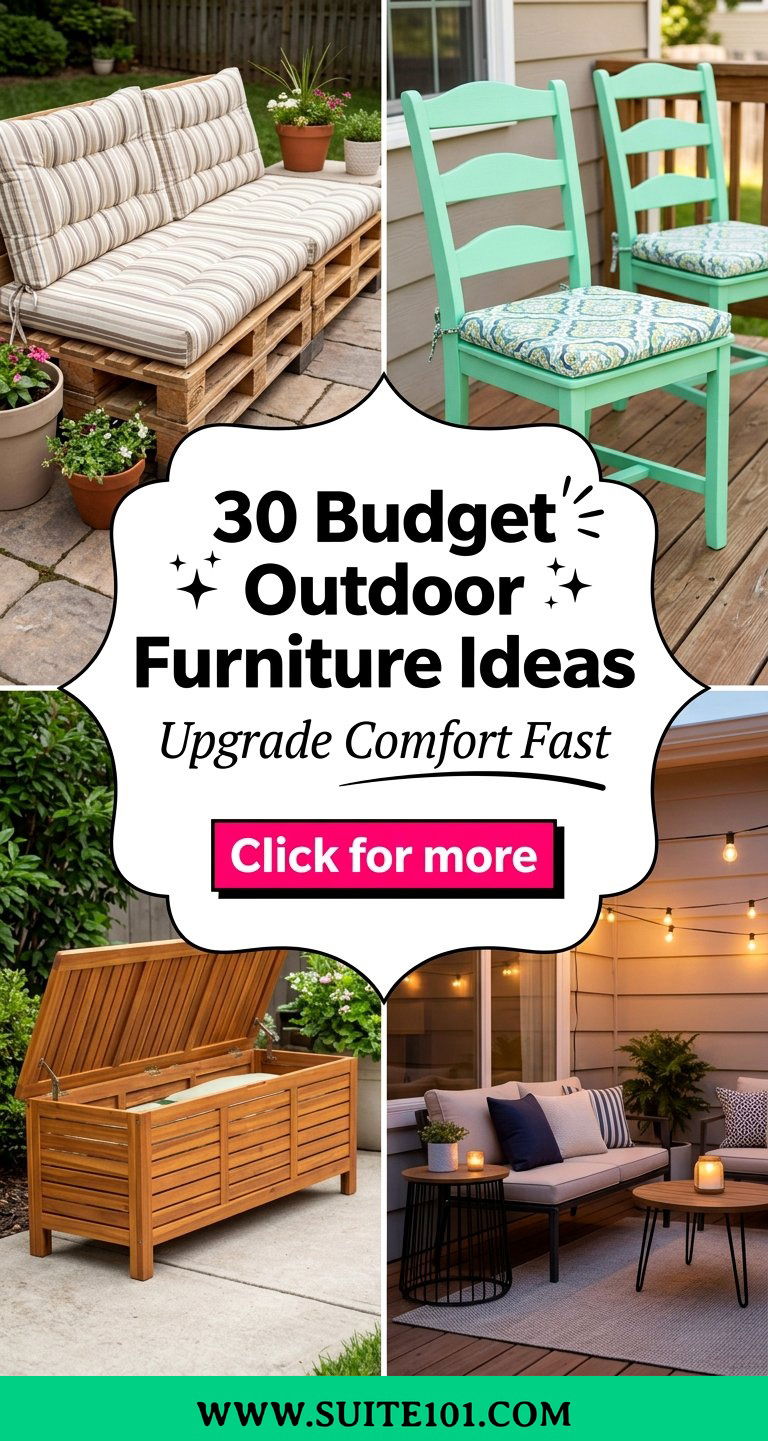 30 Budget Outdoor Furniture Ideas to Upgrade Your Patio Comfort - 30 Budget Outdoor Furniture Ideas to Upgrade Your Patio Comfort