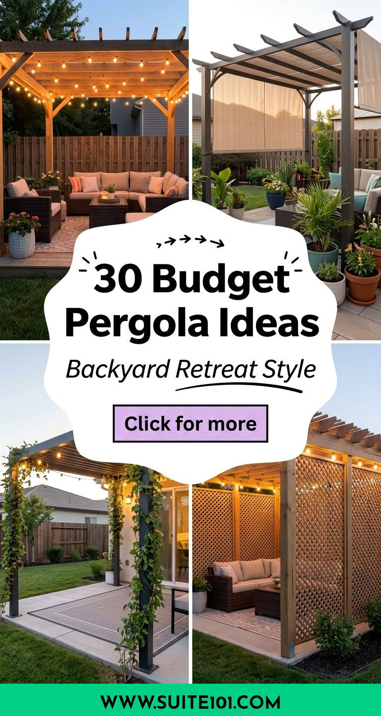 30 Budget Pergola Ideas to Create a Stylish Backyard Retreat - 30 Budget Pergola Ideas to Create a Stylish Backyard Retreat