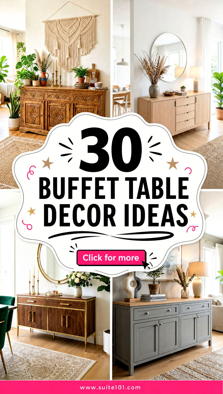 30 Buffet Table Decor Ideas That Steal the Show at Any Party - 30 Buffet Table Decor Ideas That Steal the Show at Any Party