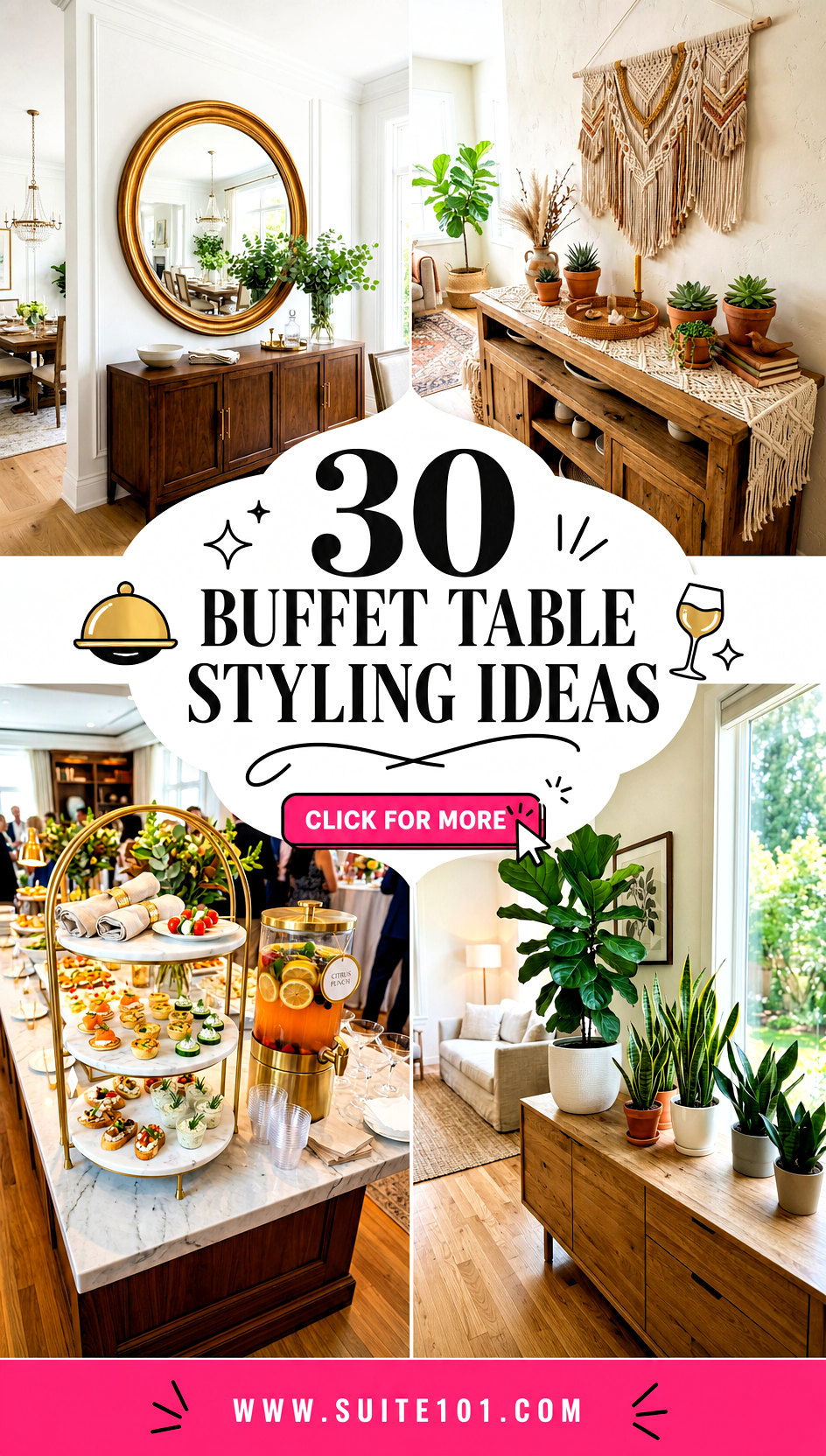 30 Buffet Table Styling Ideas for Hosting Like a Pro - 30 Buffet Table Styling Ideas for Hosting Like a Pro