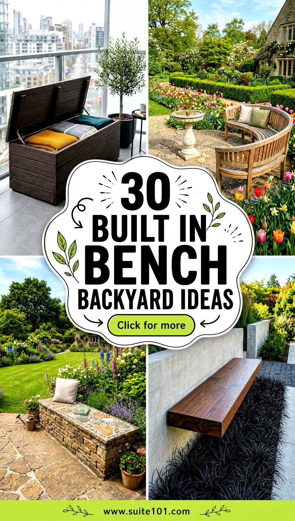 30 Built In Bench Backyard Ideas for Cozy Outdoor Relaxation - 30 Built In Bench Backyard Ideas for Cozy Outdoor Relaxation
