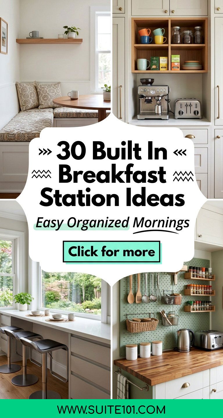 30 Built In Breakfast Station Ideas for Easy Organized Mornings - 30 Built In Breakfast Station Ideas for Easy, Organized Mornings