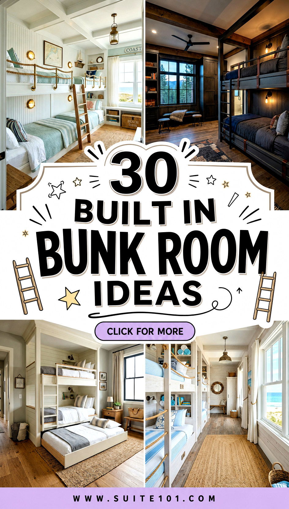 30 Built In Bunk Room Ideas for Kids Smart Space Storage - 30 Built In Bunk Room Ideas for Kids: Smart Space Storage