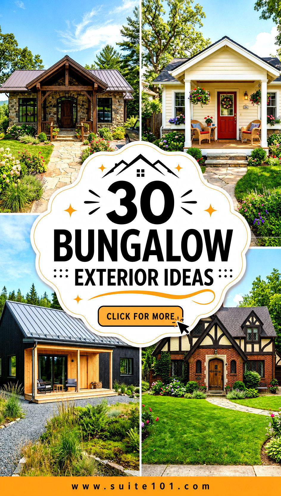 30 Bungalow Exterior Ideas to Boost Curb Appeal and Character - 30 Bungalow Exterior Ideas to Boost Curb Appeal and Character