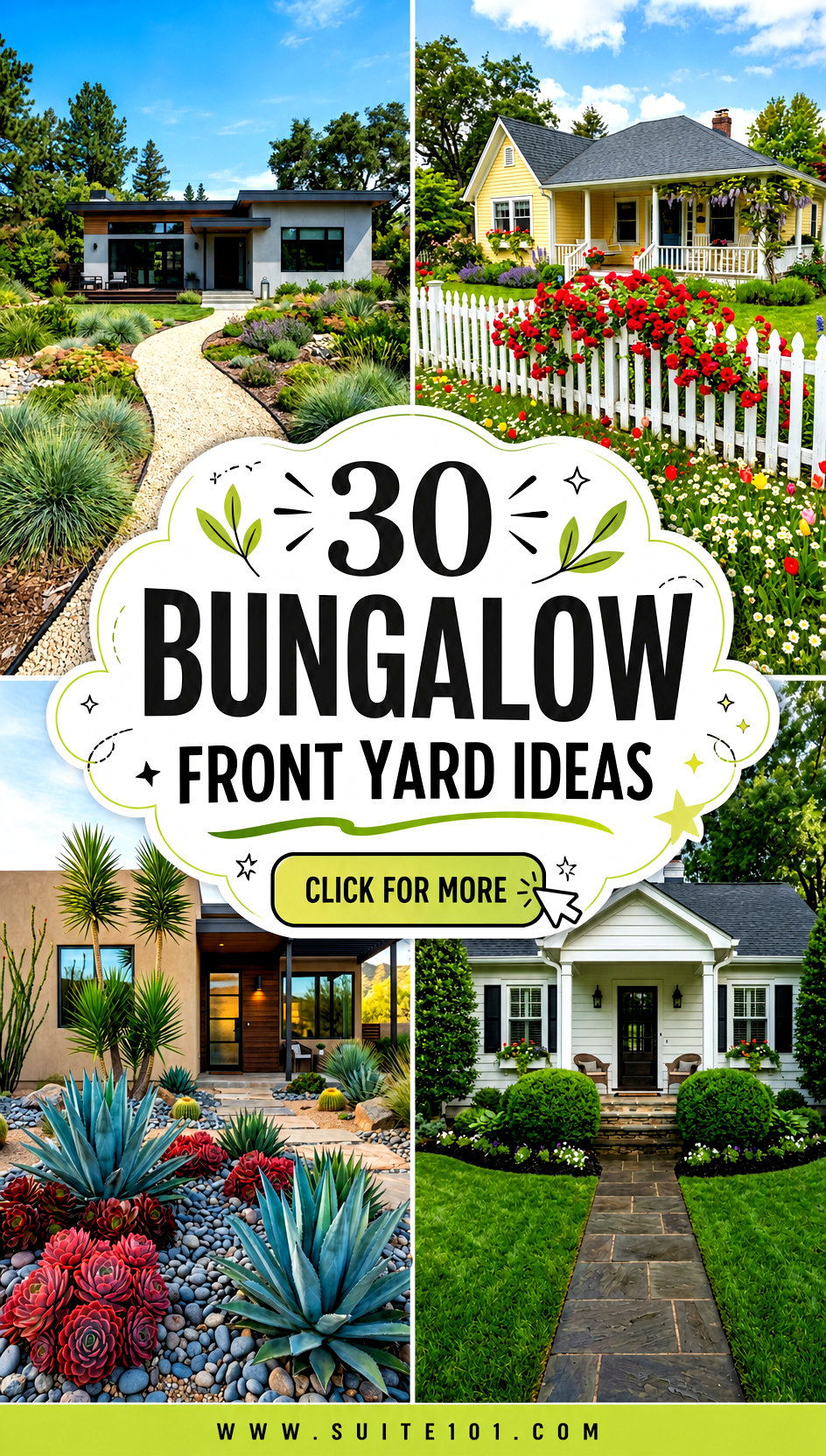30 Bungalow Front Yard Ideas for Instant Curb Appeal - 30 Bungalow Front Yard Ideas for Instant Curb Appeal