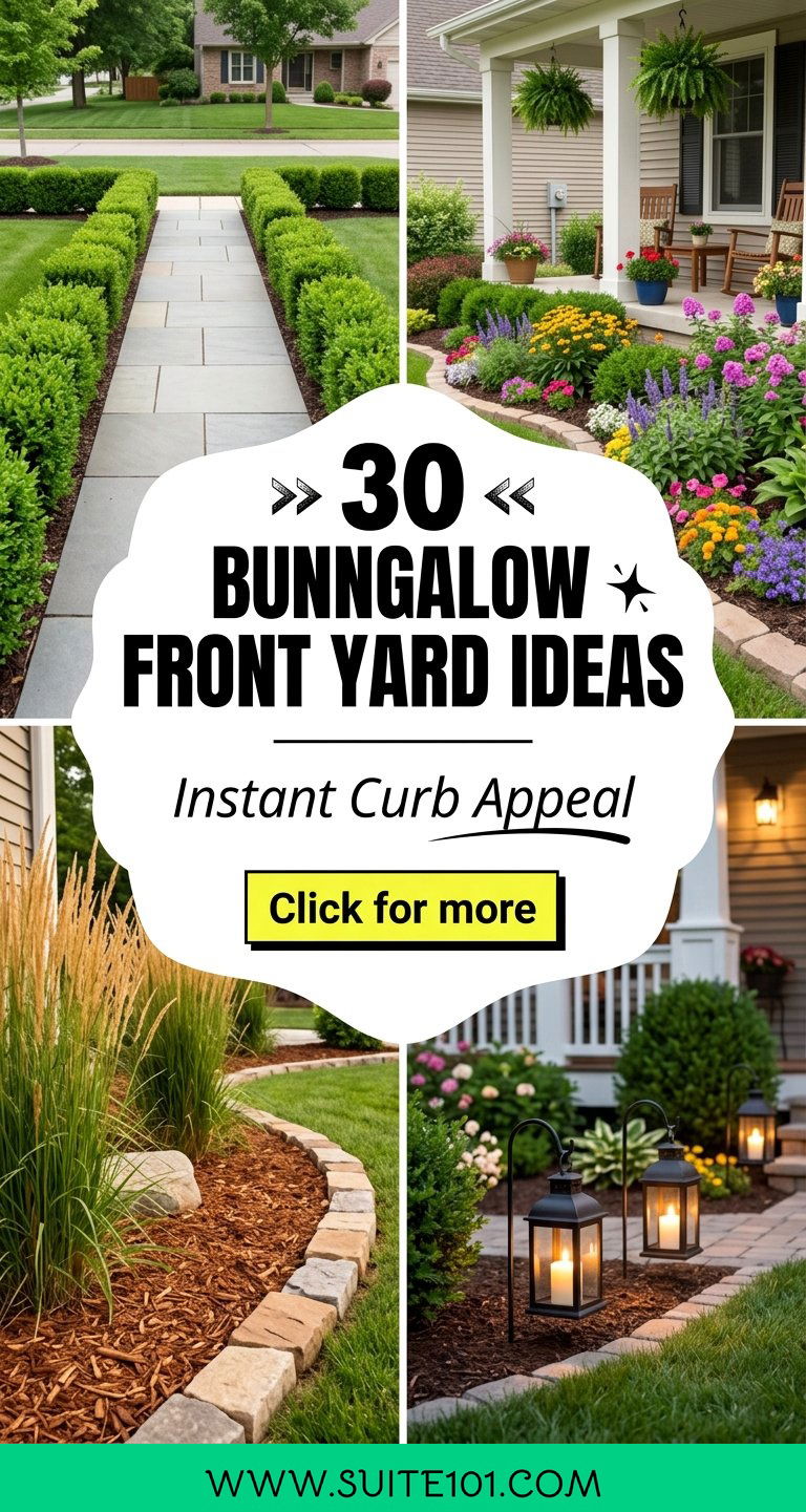 30 Bungalow Front Yard Ideas for Instant Curb Appeal - 30 Bungalow Front Yard Ideas for Instant Curb Appeal