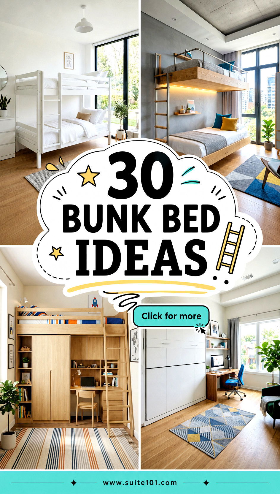 30 Bunk Bed Ideas to Maximize Space in Kids Rooms Today - 30 Bunk Bed Ideas to Maximize Space in Kids' Rooms Today