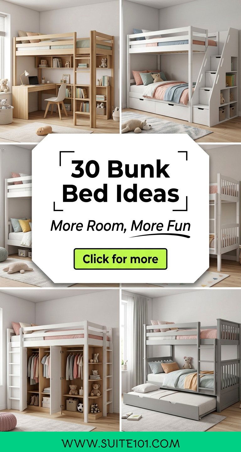 30 Bunk Bed Ideas to Maximize Space in Kids Rooms Today - 30 Bunk Bed Ideas to Maximize Space in Kids' Rooms Today