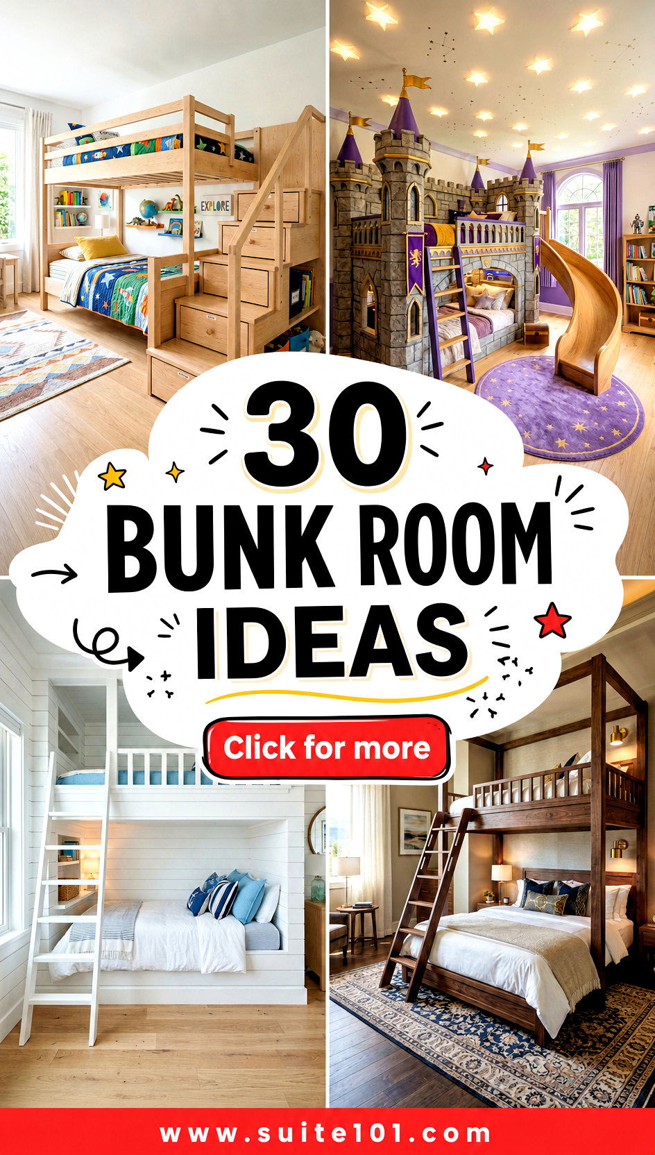 30 Bunk Room Ideas for Fun Sleepovers and Smart Space Planning - 30 Bunk Room Ideas for Fun Sleepovers and Smart Space Planning