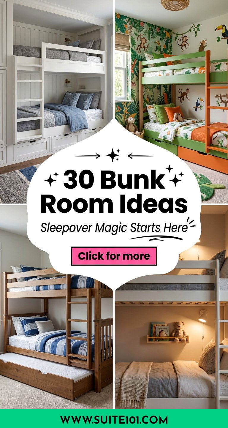 30 Bunk Room Ideas for Fun Sleepovers and Smart Space Planning - 30 Bunk Room Ideas for Fun Sleepovers and Smart Space Planning