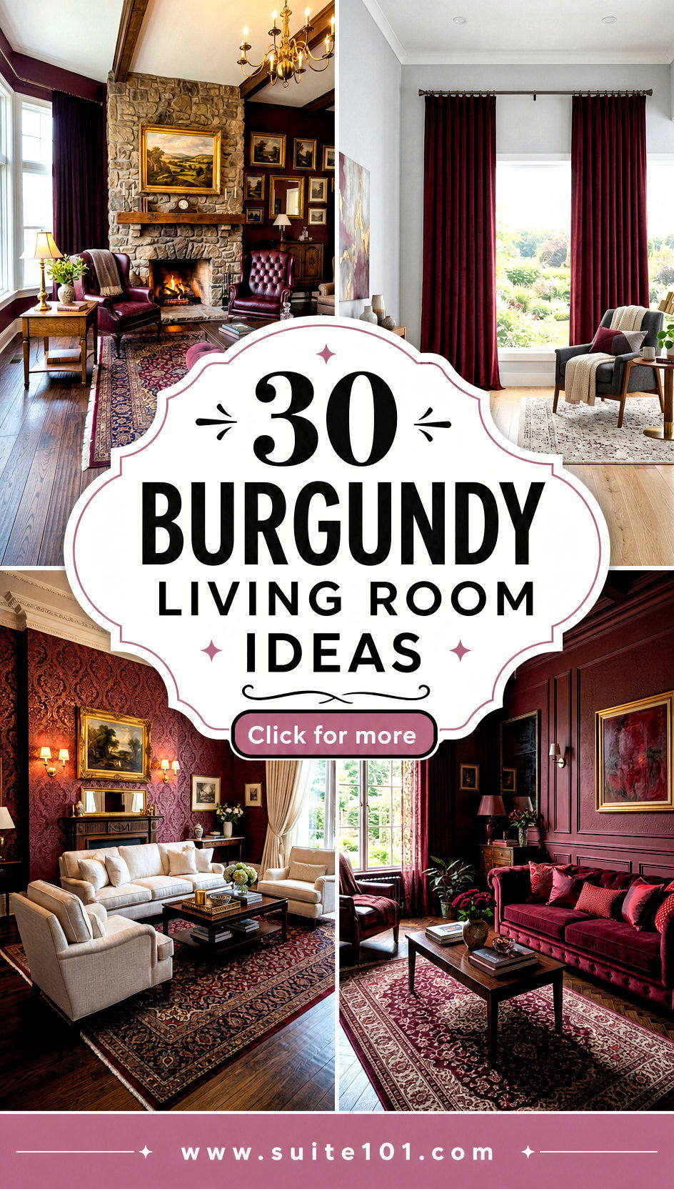 30 Burgundy Living Room Ideas for Cozy Elegant Style at Home - 30 Burgundy Living Room Ideas for Cozy, Elegant Style at Home