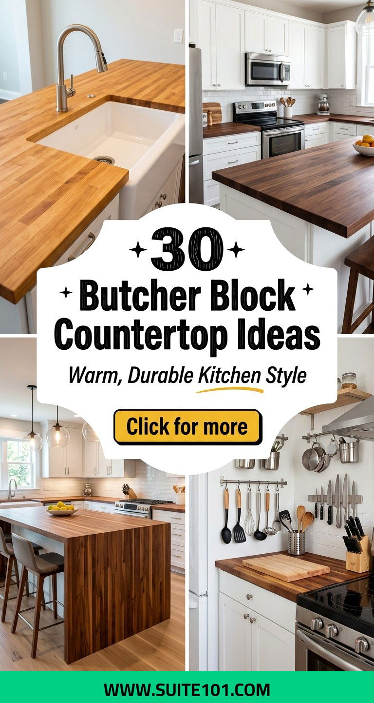 30 Butcher Block Countertop Ideas for Warm Durable Kitchen Style - 30 Butcher Block Countertop Ideas for Warm, Durable Kitchen Style