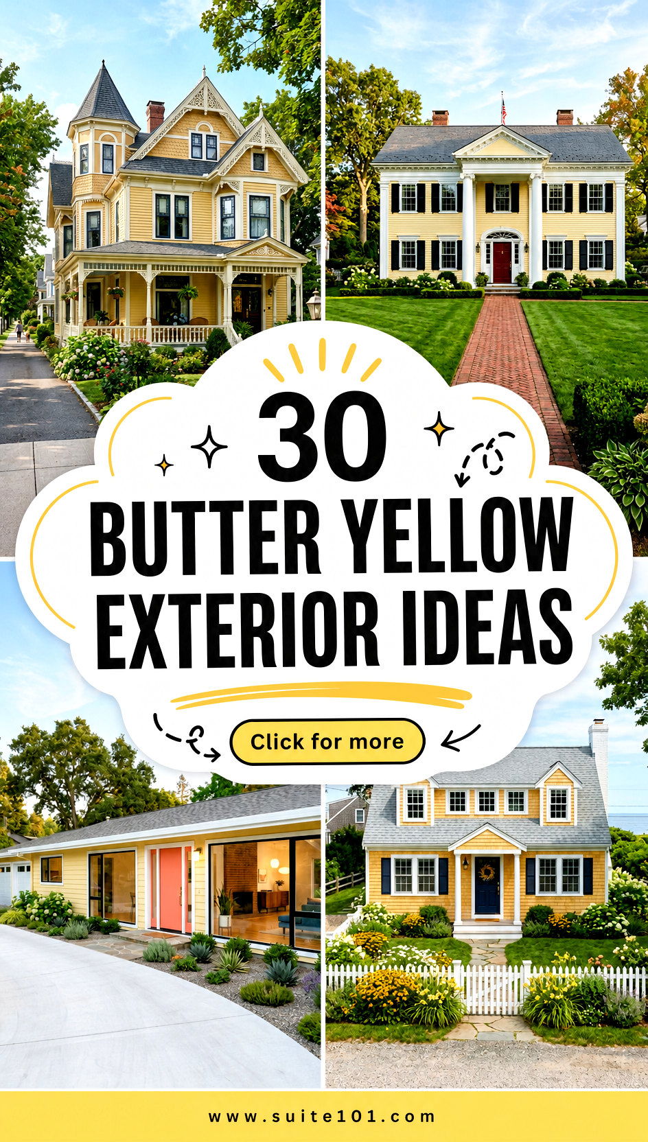 30 Butter Yellow Exterior Ideas for Fresh Sunny Curb Appeal - 30 Butter Yellow Exterior Ideas for Fresh, Sunny Curb Appeal