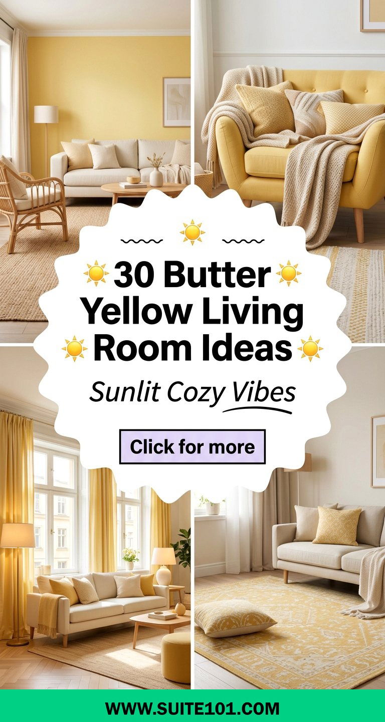 30 Butter Yellow Living Room Ideas for Bright Cozy Days Indoors - 30 Butter Yellow Living Room Ideas for Bright, Cozy Days Indoors