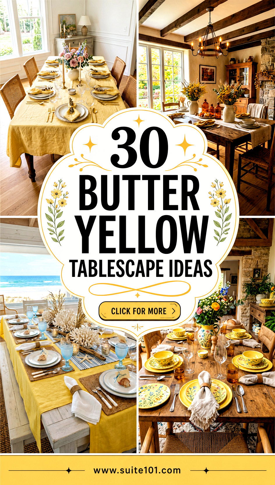 30 Butter Yellow Tablescape Ideas for Bright Cozy Gatherings - 30 Butter Yellow Tablescape Ideas for Bright, Cozy Gatherings