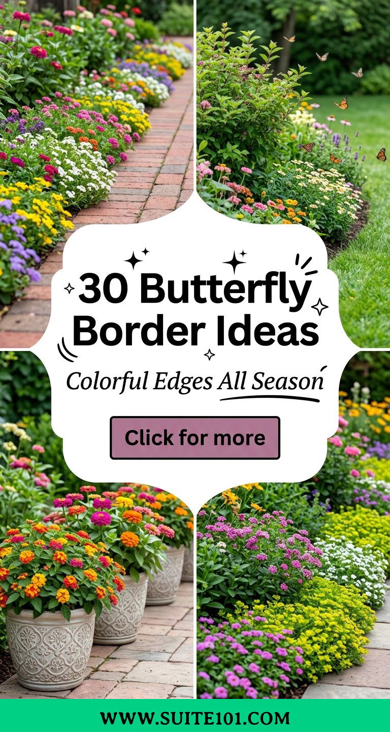 30 Butterfly Border Ideas for Colorful Edges All Season Long - 30 Butterfly Border Ideas for Colorful Edges All Season Long