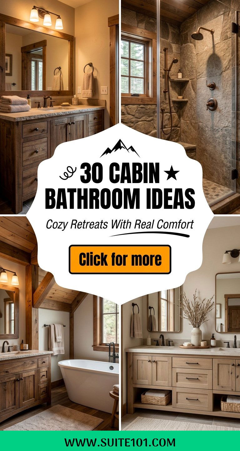 30 Cabin Bathroom Ideas for Cozy Retreats With Real Comfort - 30 Cabin Bathroom Ideas for Cozy Retreats With Real Comfort