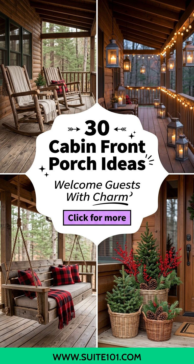30 Cabin Front Porch Ideas Welcome Guests With Rustic Charm - 30 Cabin Front Porch Ideas: Welcome Guests With Rustic Charm