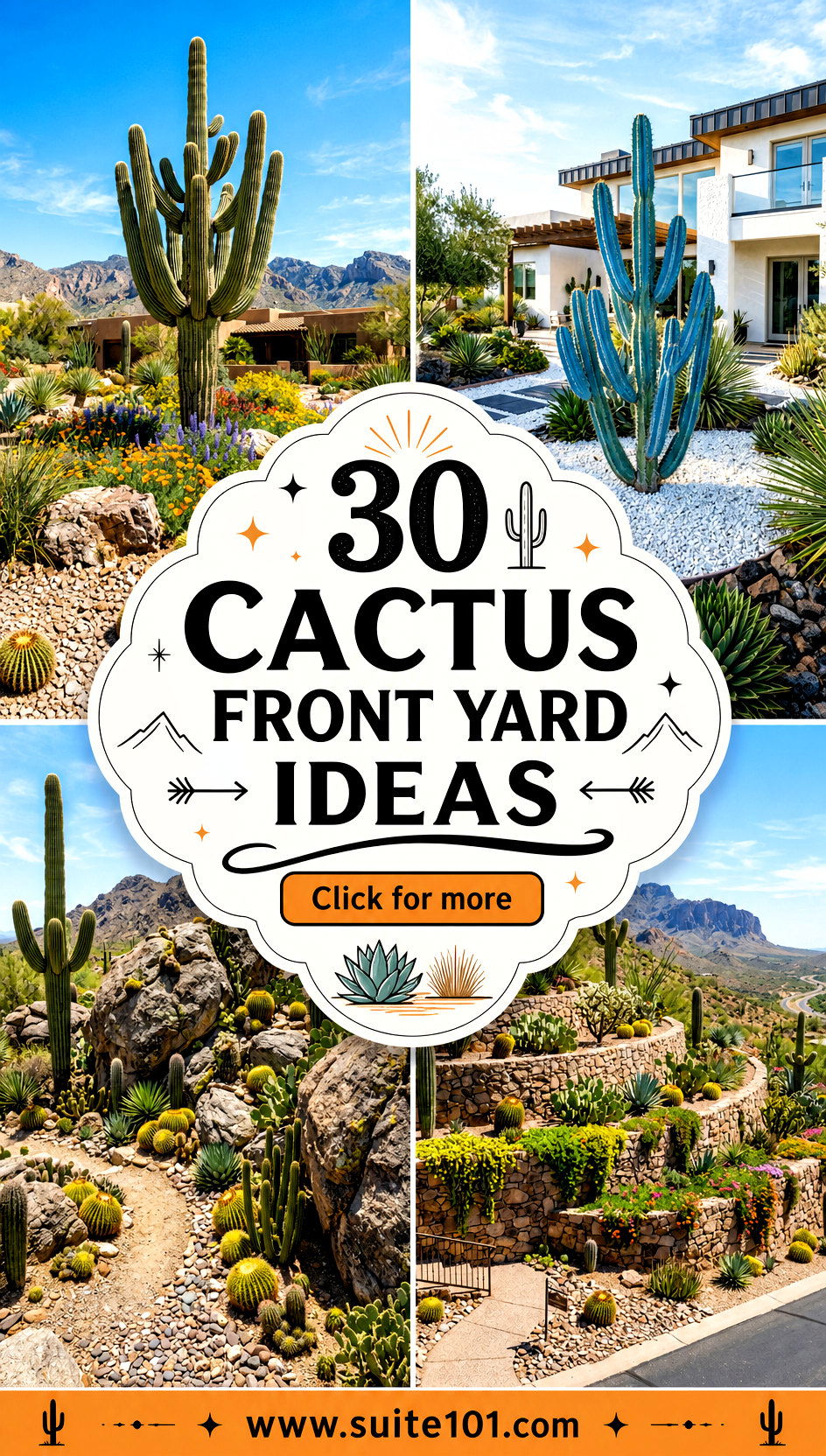 30 Cactus Front Yard Ideas for a Drought-Tough Desert Glow - 30 Cactus Front Yard Ideas for a Drought-Tough Desert Glow