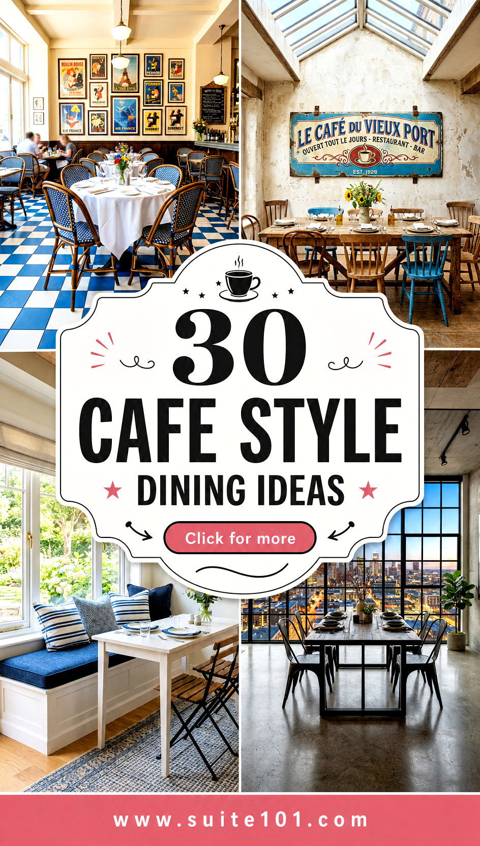 30 Cafe Style Dining Ideas for a Paris-Inspired Breakfast Nook - 30 Cafe Style Dining Ideas for a Paris-Inspired Breakfast Nook