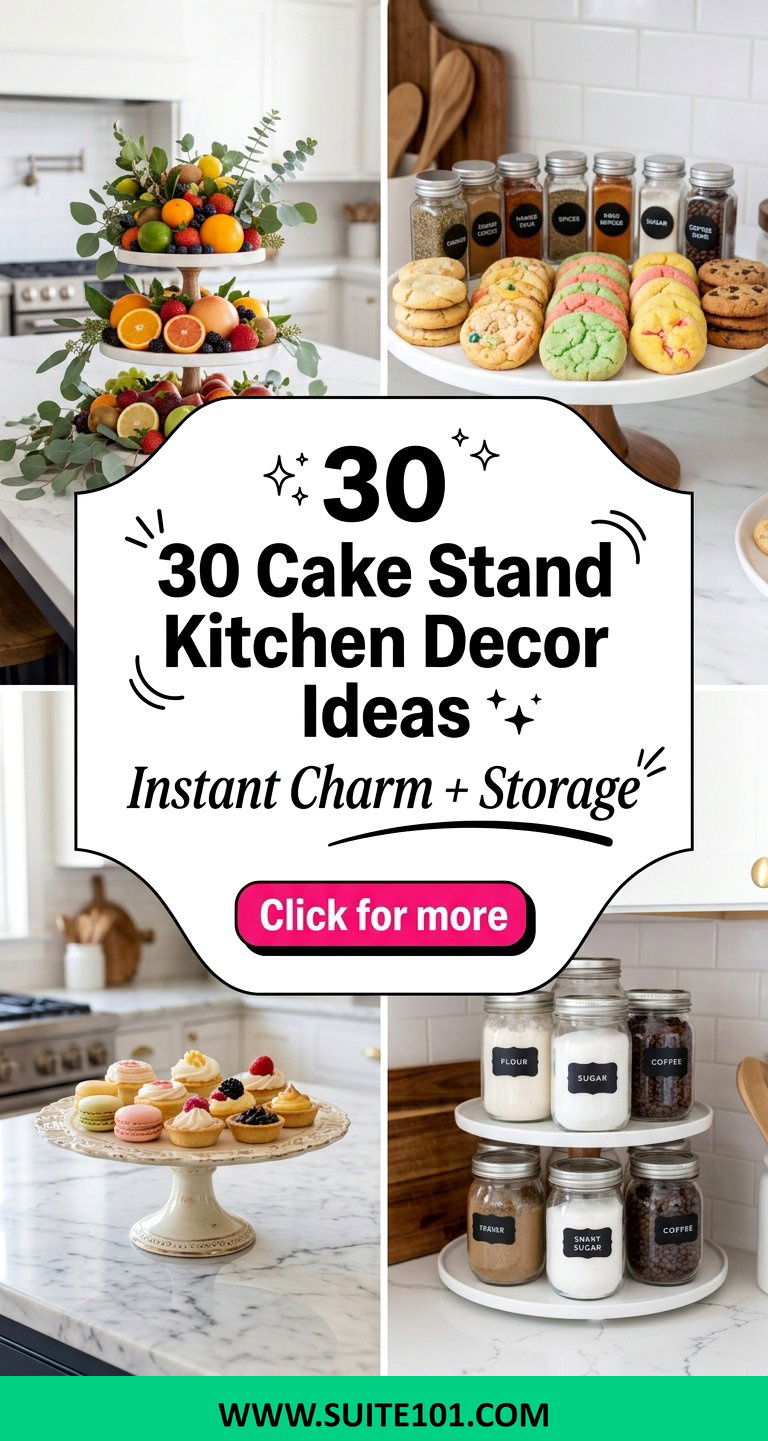 30 Cake Stand Kitchen Decor Ideas for Instant Charm and Storage - 30 Cake Stand Kitchen Decor Ideas for Instant Charm and Storage
