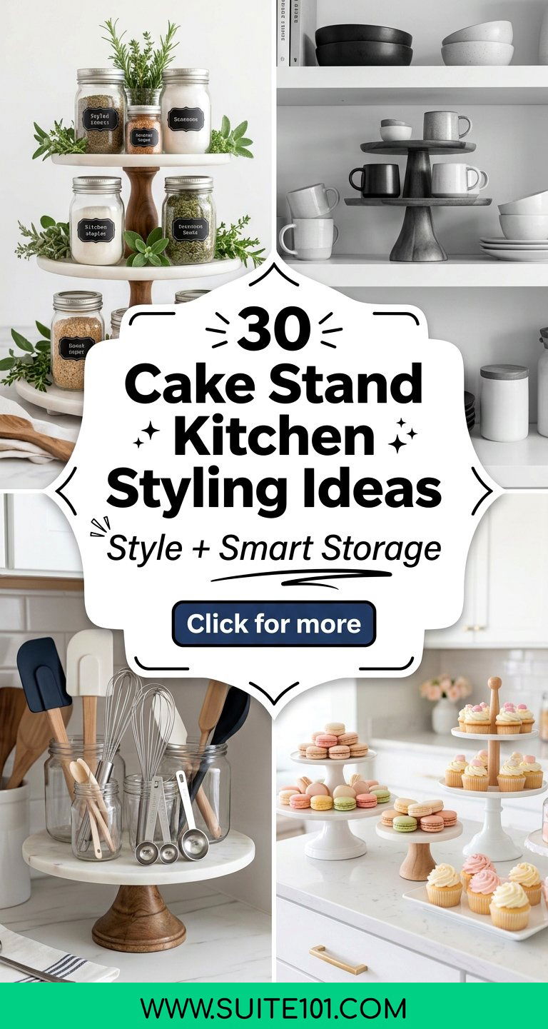 30 Cake Stand Kitchen Styling Ideas for Style and Smart Storage - 30 Cake Stand Kitchen Styling Ideas for Style and Smart Storage