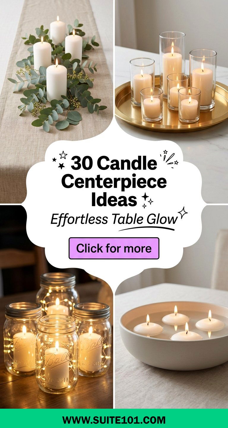 30 Candle Centerpiece Ideas for Effortless Table Glow Tonight - 30 Candle Centerpiece Ideas for Effortless Table Glow Tonight