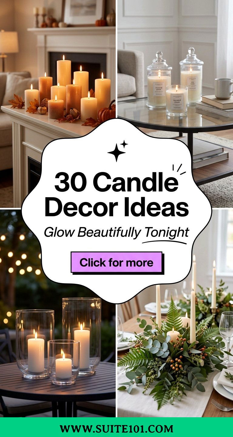 30 Candle Decor Ideas to Style Every Room with Glow Beautifully - 30 Candle Decor Ideas to Style Every Room with Glow Beautifully