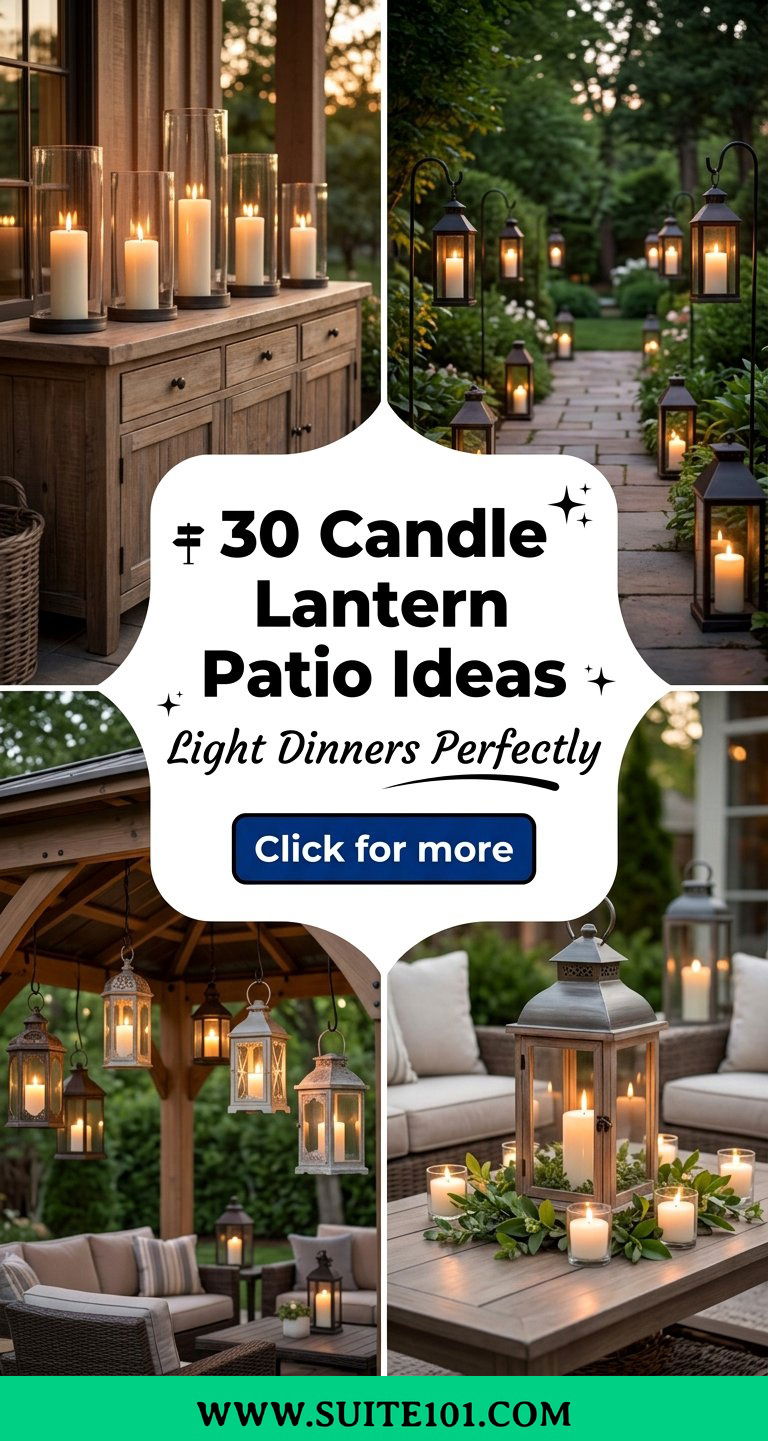 30 Candle Lantern Patio Ideas to Light Up Dinners Perfectly - 30 Candle Lantern Patio Ideas to Light Up Dinners Perfectly