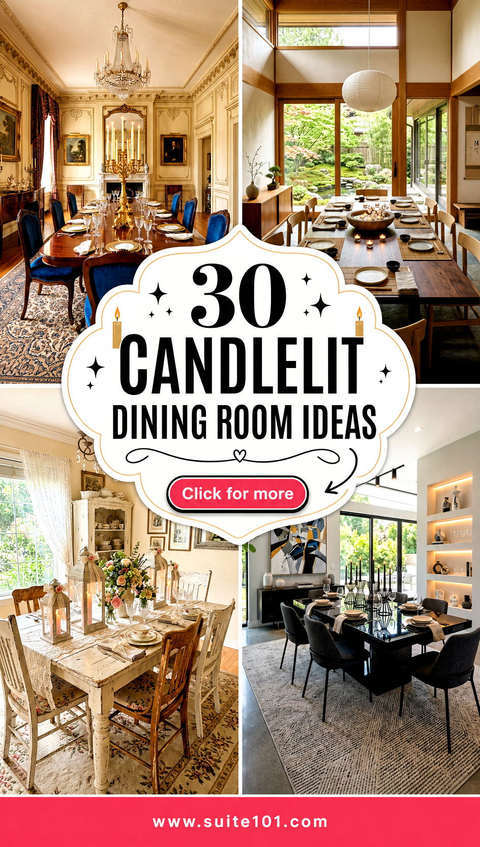 30 Candlelit Dining Room Ideas to Set the Perfect Mood Every Time - 30 Candlelit Dining Room Ideas to Set the Perfect Mood Every Time