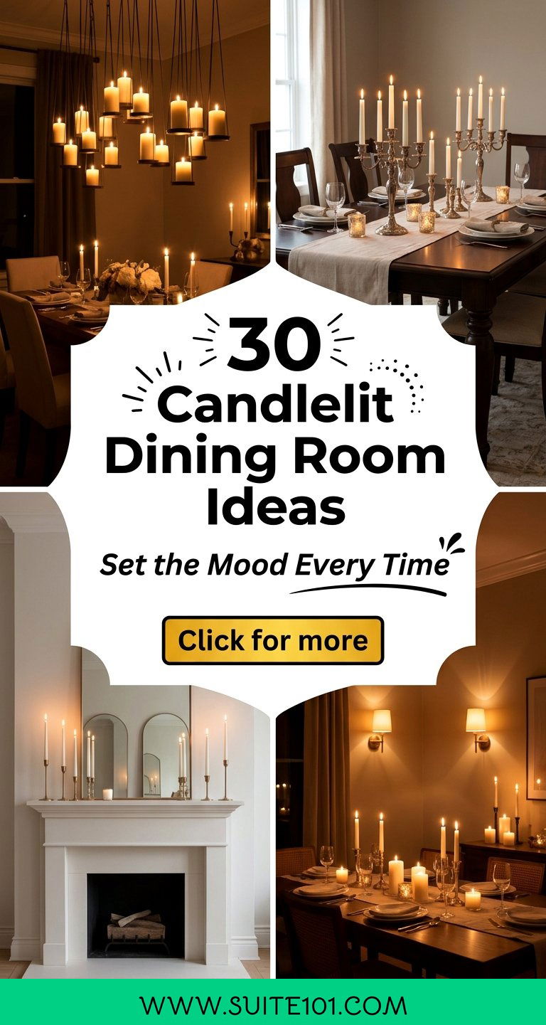 30 Candlelit Dining Room Ideas to Set the Perfect Mood Every Time - 30 Candlelit Dining Room Ideas to Set the Perfect Mood Every Time