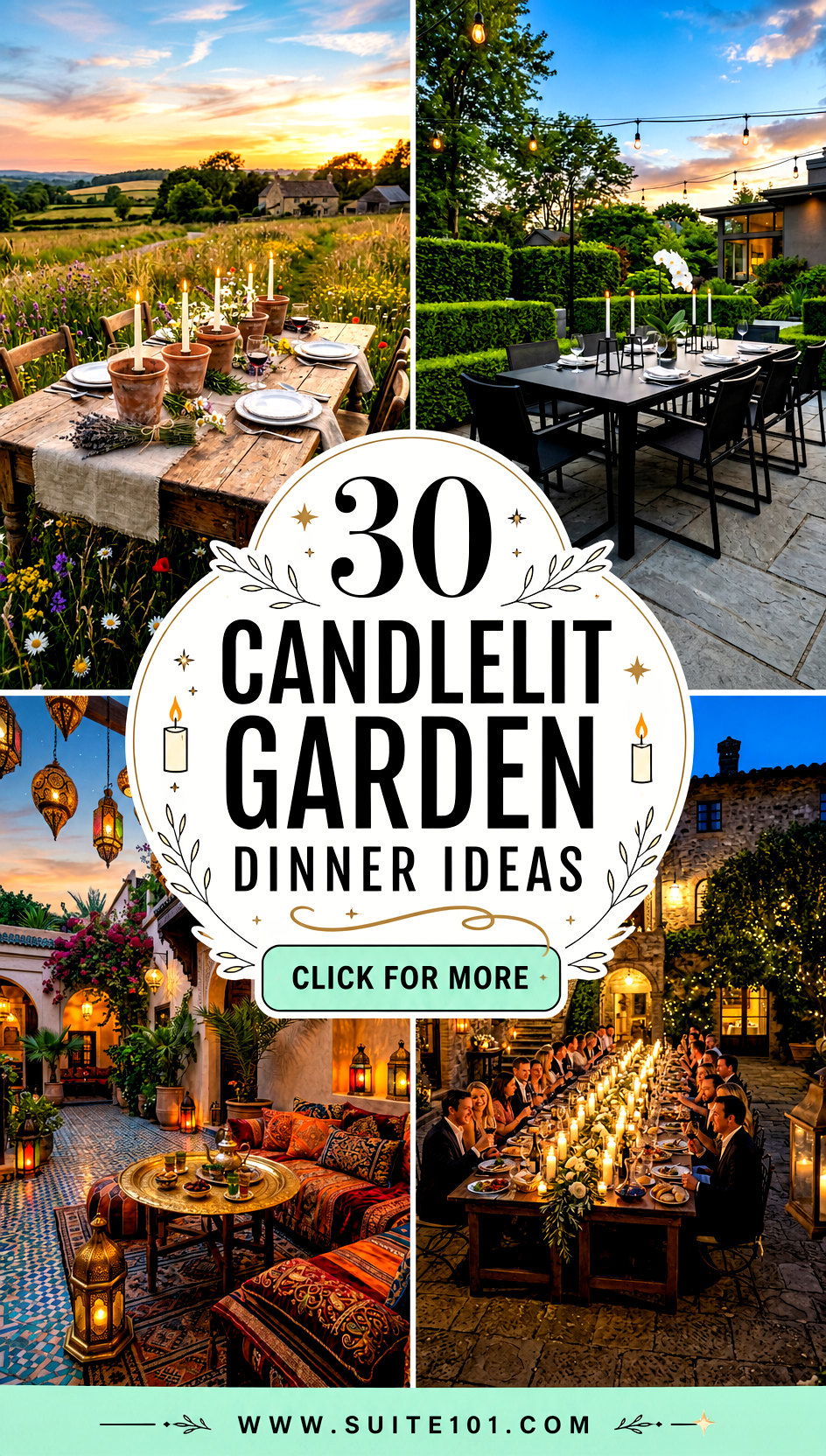 30 Candlelit Garden Dinner Ideas for Romantic Nights Outdoors - 30 Candlelit Garden Dinner Ideas for Romantic Nights Outdoors