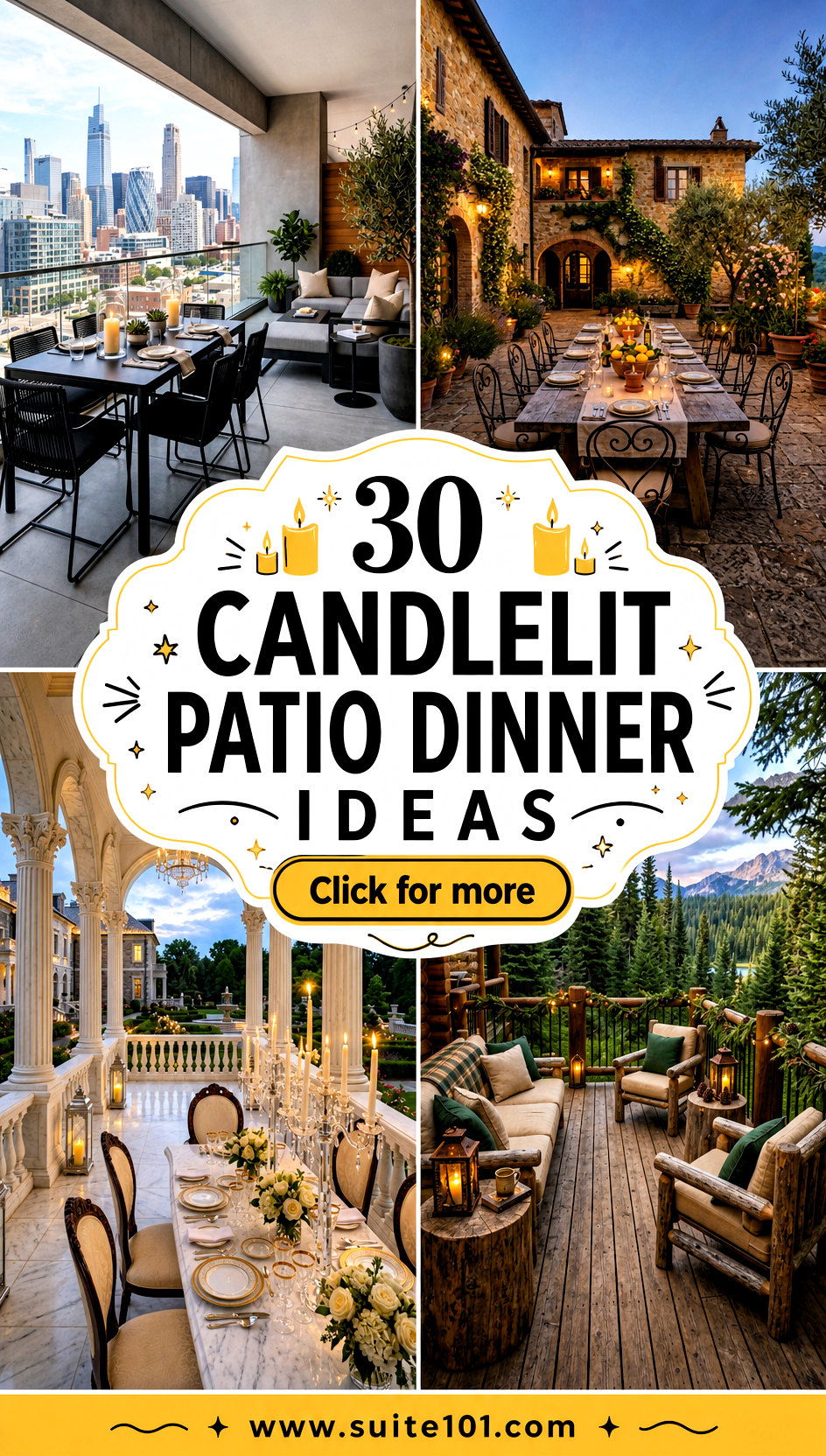 30 Candlelit Patio Dinner Ideas for Cozy Evenings Outside - 30 Candlelit Patio Dinner Ideas for Cozy Evenings Outside