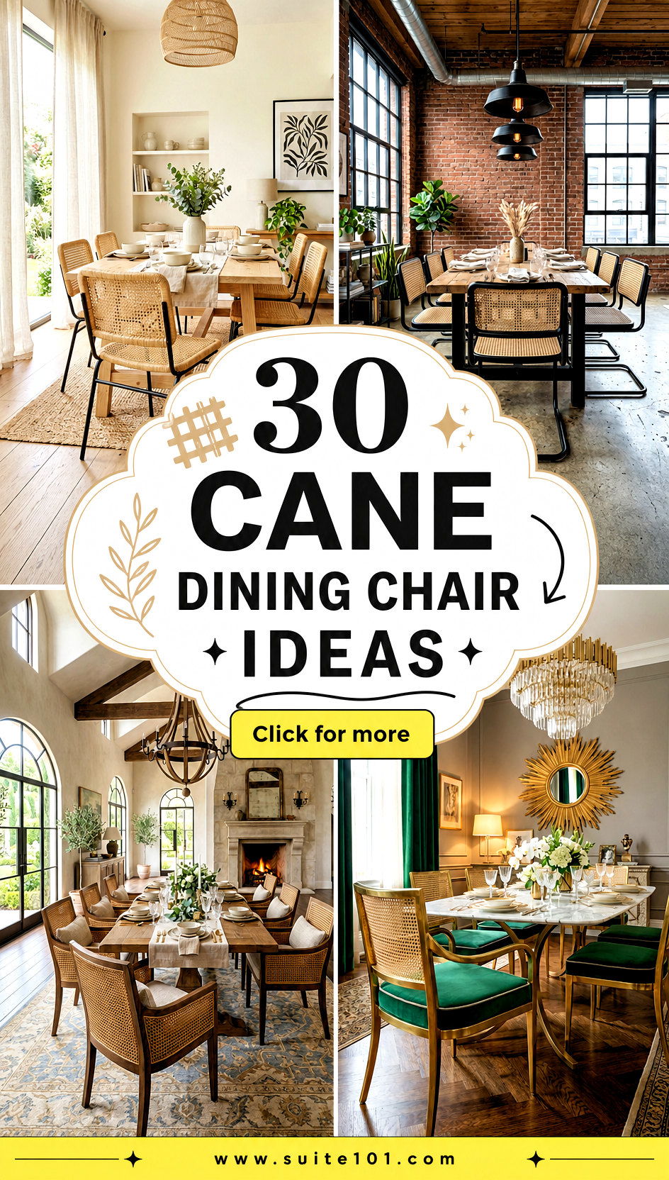 30 Cane Dining Chair Ideas for Stylish Airy Seating At Home - 30 Cane Dining Chair Ideas for Stylish, Airy Seating At Home
