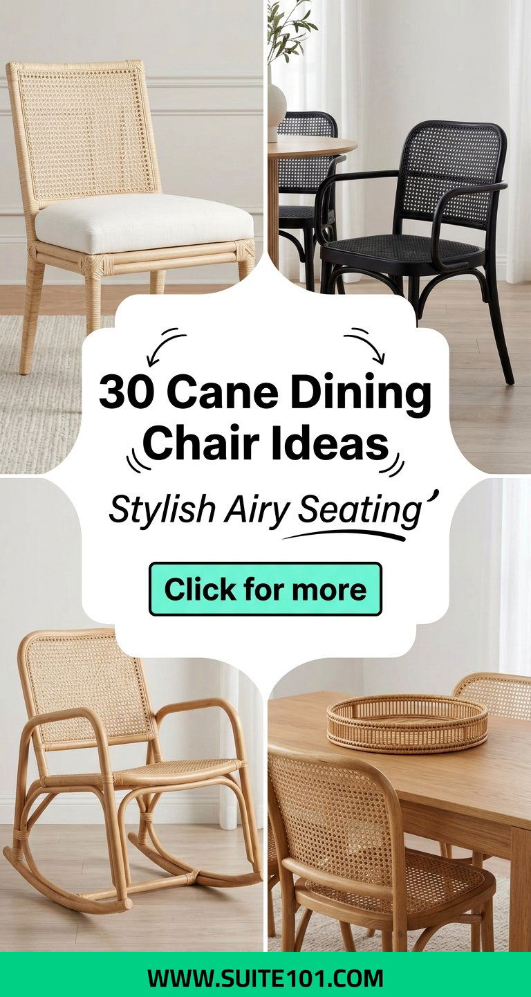 30 Cane Dining Chair Ideas for Stylish Airy Seating At Home - 30 Cane Dining Chair Ideas for Stylish, Airy Seating At Home