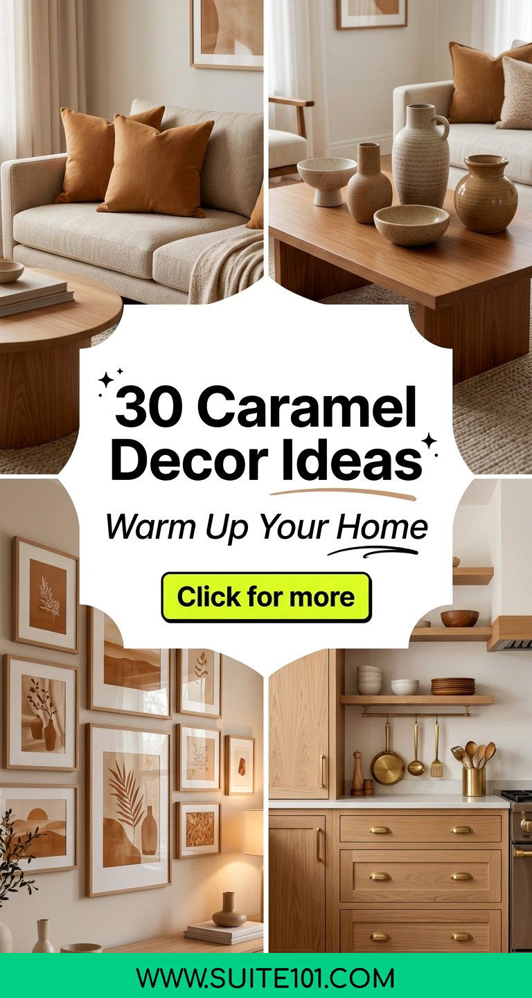 30 Caramel Decor Ideas to Warm Up Your Home Instantly Today - 30 Caramel Decor Ideas to Warm Up Your Home Instantly Today