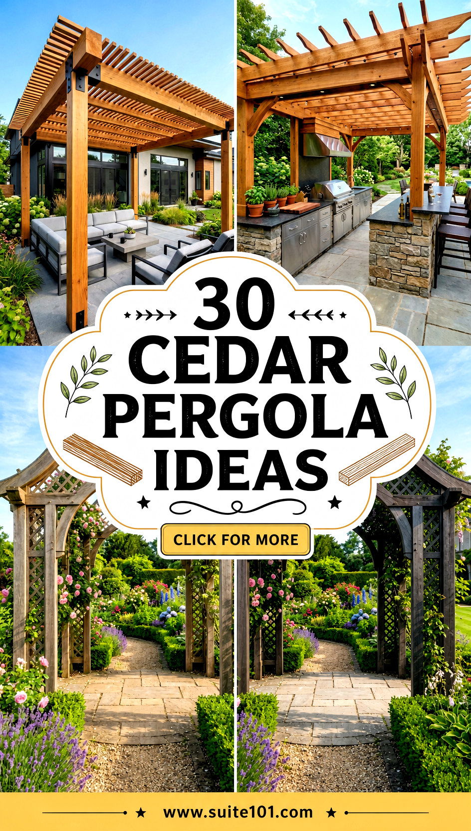 30 Cedar Pergola Ideas to Create a Cozy Outdoor Retreat - 30 Cedar Pergola Ideas to Create a Cozy Outdoor Retreat