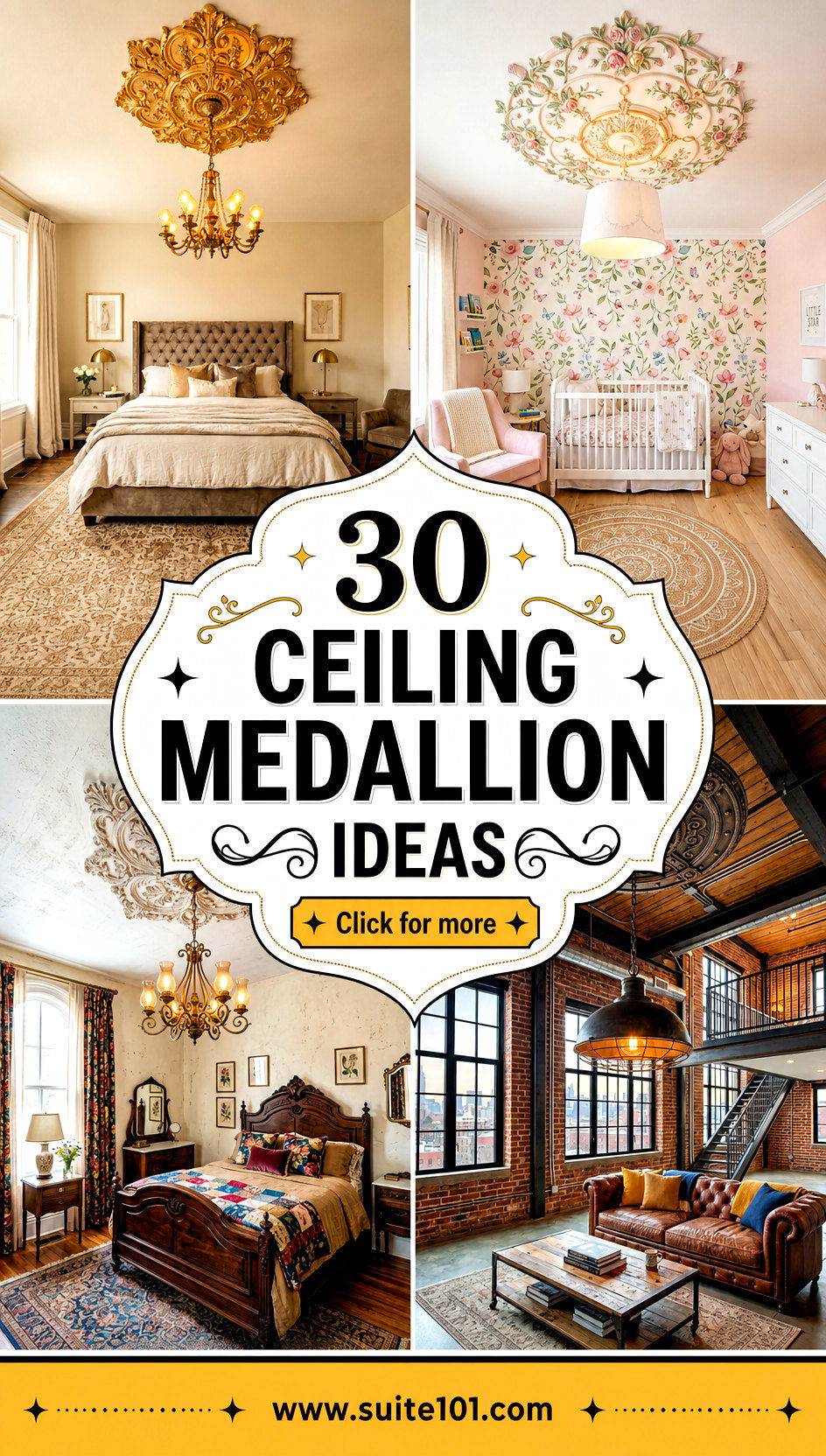 30 Ceiling Medallion Ideas for Stunning Classic Centerpieces - 30 Ceiling Medallion Ideas for Stunning, Classic Centerpieces