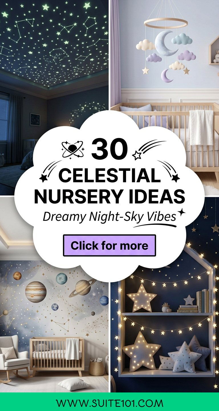 30 Celestial Nursery Ideas for a Dreamy Night-Sky Baby Room - 30 Celestial Nursery Ideas for a Dreamy Night-Sky Baby Room