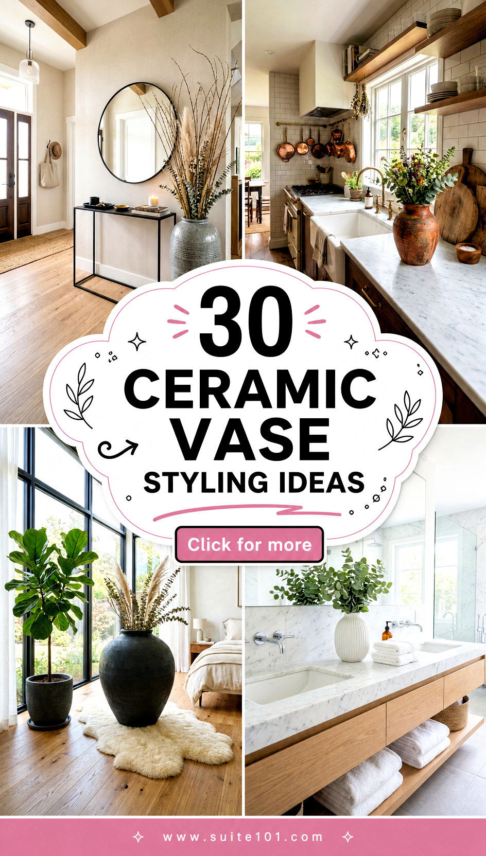 30 Ceramic Vase Styling Ideas to Refresh Your Home Decor - 30 Ceramic Vase Styling Ideas to Refresh Your Home Decor