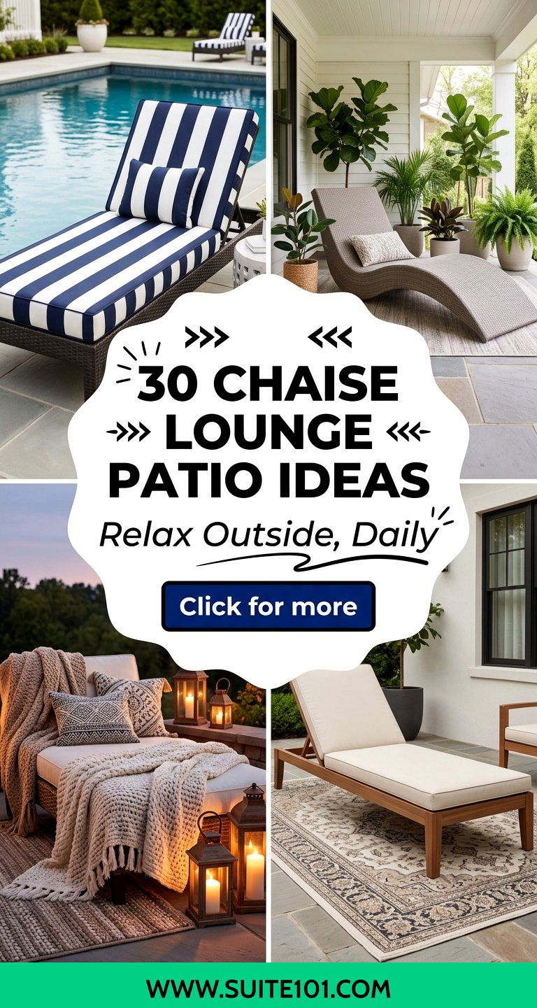 30 Chaise Lounge Patio Ideas for Relaxed Outdoor Living - 30 Chaise Lounge Patio Ideas for Relaxed Outdoor Living